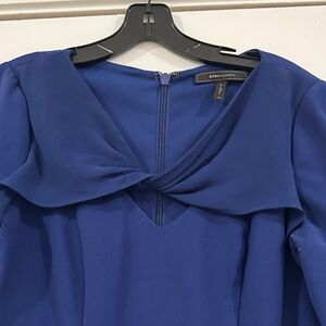 BCBGMaxAzria Deep Blue Long Sleeve Dress